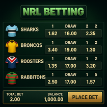 Rolling Slots - NRL Betting - National Rugby League Odds